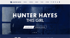 Desktop Screenshot of hunterhayes.com